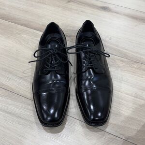 Men's Black Leather Dress Shoes